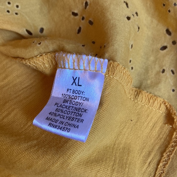 Jason Maxwell women’s sleeveless eyelet shirt xl - Picture 6 of 9